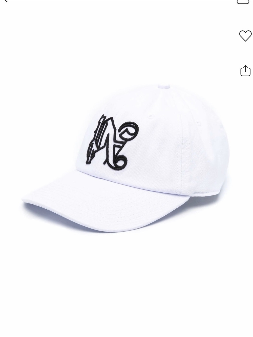 Brand new Palm Angels
Monogram embroidered baseball cap